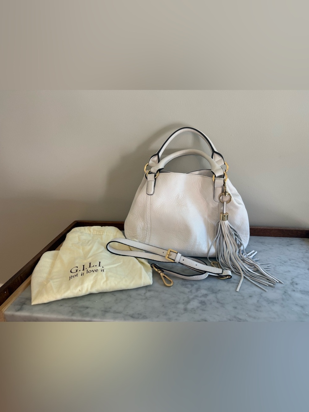 G.I.L.I. (Got It Live It) Pebbled Leather Roma Satchel/Tote
